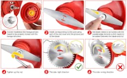 Replace Trimmer Blades, 16 Pcs, Suitable Cordless Grass Trimmer for Lawn Yard Bush Trimming & Pruning