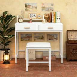 Modern Padded Makeup Vanity Stool, Soft Cushion Dressing Chair Bench, Sturdy Structure Bedroom Furniture
