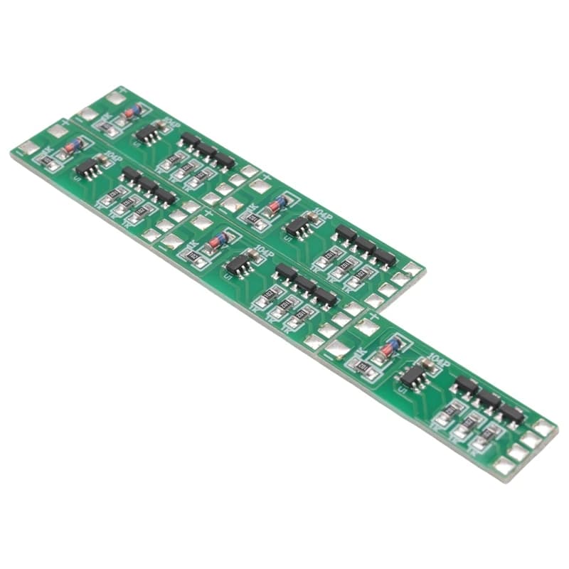 5Pcs 3-12V Flashing LED Light Module Red Blue Pair Flashing Suitable For Car Model Bicycle Electric Vehicle Safety Light Durable