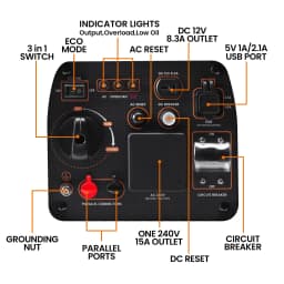 Portable Inverter Generator 3.5KW 3KW Quiet Lightweight Power Pure Sine