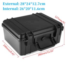 Waterproof Hard Carry Case Tool Storage Box Portable Plastic Organizer With Foam