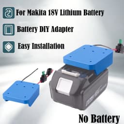 1PCS Portable Electric Cordless Battery DIY Adapter Converter For Makita 18V W/Fuse Lithium Battery For Rc Car Robotics Rc Truck DIY USE Power Tools Accessories(No Battery)