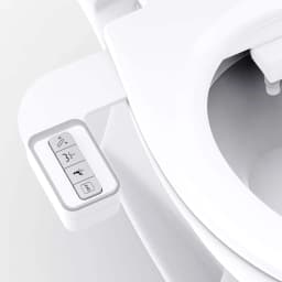 Bidet Attachment for Toilet - Non-Electric Self-Cleaning Dual Nozzles (Feminine & Rear Wash),Adjustable Water Pressure Control