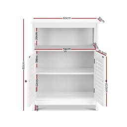 Modern White Buffet Sideboard Storage Cabinet with Doors and Shelves for Dining Room Kitchen Living Room Furniture