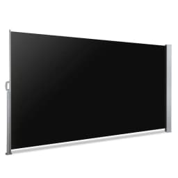 Side Awning Retractable Sun Shade Privacy Screen Outdoor 2x3M Black Garden Patio Wind Blocker