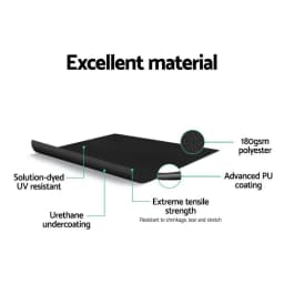 Side Awning Retractable Sun Shade Privacy Screen Outdoor 2x3M Black Garden Patio Wind Blocker