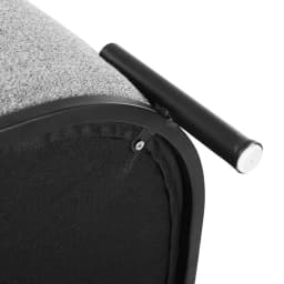 Square Linen Grey Ottoman Foot Stool Ottoman Storage Stool Seat Bench Footrest for Living Room Bedroom Home Use