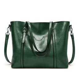 High-Quality Vintage Oil Wax Shoulder Bag for Women Premium Tote & Crossbody Handbag Designer Style Satchel for Everyday Use
