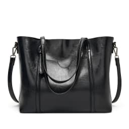 High-Quality Vintage Oil Wax Shoulder Bag for Women Premium Tote & Crossbody Handbag Designer Style Satchel for Everyday Use