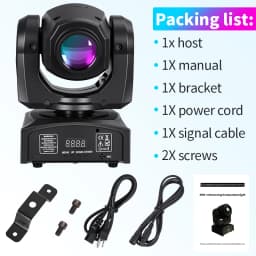NOVALUX 4PCS 60W LED Moving Head Pattern Light DMX512 DJ Stage Light 9/11 Channels 7 Gobos 7 Colors Beam Spotlight for Disco Bar Party Wedding Live Show Club Lighting