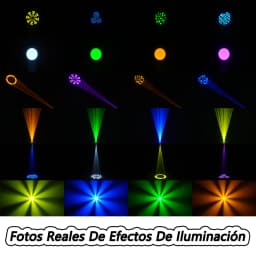 NOVALUX 4PCS 60W LED Moving Head Pattern Light DMX512 DJ Stage Light 9/11 Channels 7 Gobos 7 Colors Beam Spotlight for Disco Bar Party Wedding Live Show Club Lighting
