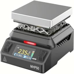 MINIWARE Offcial MHP50 Mini Hot Plate Preheater 50*50mm Heating Area Constant Temperature Heating Table 350℃ DIY Heating Tool