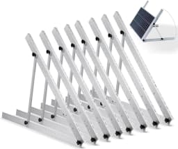 RVPOZWER 4PCS Solar Panel Bracket 45 Inch Adjustable Foldable Tilt Leg Mount Stand Heavy Duty Support Frame for Off-Grid System RV Camper Trailer Boat Home Rooftop Outdoor Solar Panel Installation