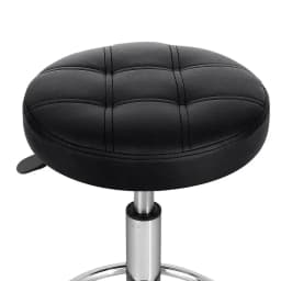 Salon Stool Round Swivel Chair Adjustable Height Rolling Beauty Spa Stool Upholstered Backless Seat for Salon Office Home Use