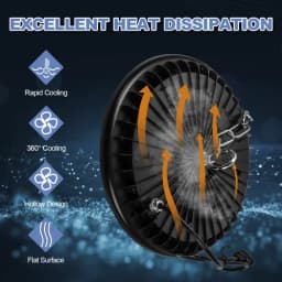 PORIYA 10 X 200W UFO LED High Bay Light Shop Industrial Workshop Warehouse Factory Lamp