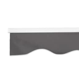 Manual Retractable Folding Arm Awning 4Mx3M Grey Outdoor Patio Sunshade Canopy