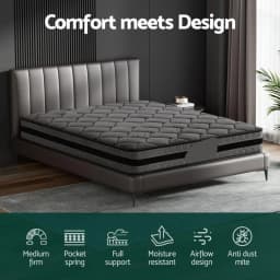 22cm Medium Firm King Size Mattress
