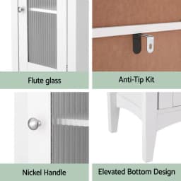 160cm Tall Slim Bathroom Storage Cabinet White Floor Cupboard With Glass Door Toilet Organizer Freestanding Narrow Storage Unit