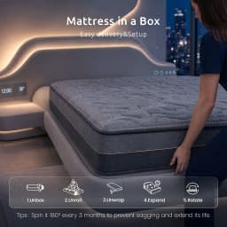 Single Mattress 25 cm Hybrid Pocket Spring with 4 cm Egg Crate Foam Bamboo Charcoal Fabric for deep Sleep Comfort Bed Mattress