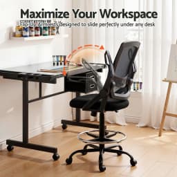 Adjustable Drawing Table with Ergonomic Office Chair Tempered Glass Desktop Removable Drawers Drafting Stool Height Adjustable for Art Painting Studio