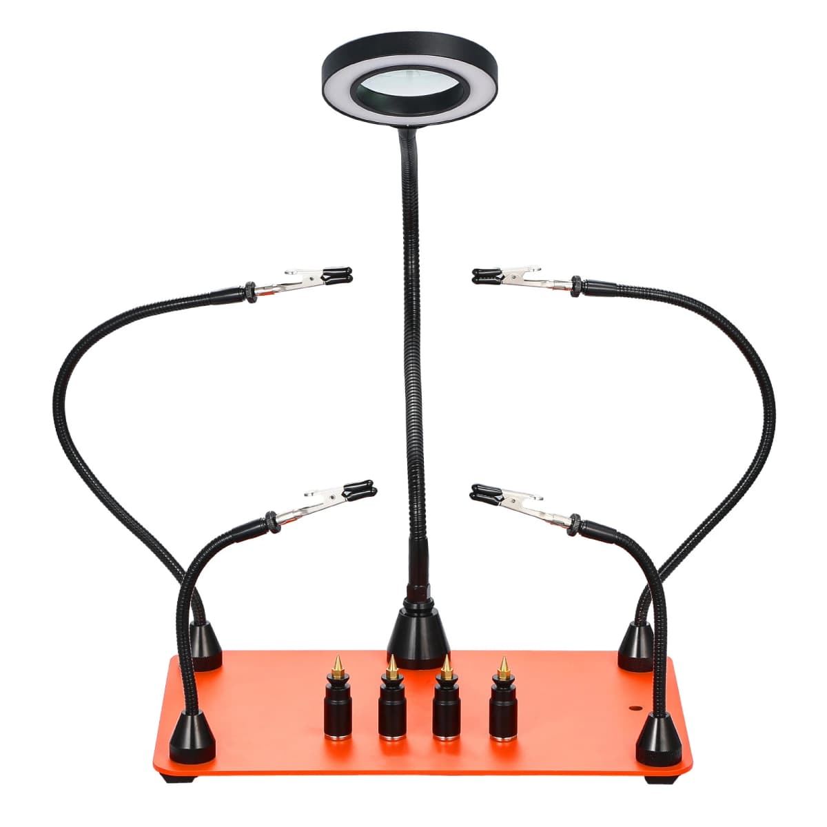 SucceBuy Magnetic Helping Hands Soldering Station with PCB Pillar Holder & Heavy-Duty Base Electronic Repair Craft Hobby DIY