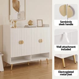 Shoe Rack Cabinet Clothes Rack Set White Pine Storage Shelf Organizer for Entryway Bedroom Home Furniture