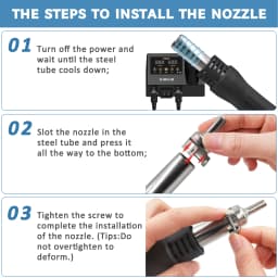 ILIBILIB 2in1 Soldering Solder Station Rework Iron Hot Air Gun Digital SMD Desoldering