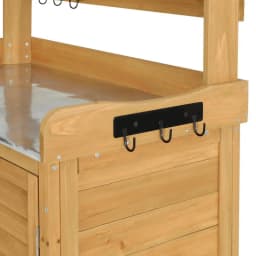 Outdoor Garden Storage Cabinet Potting Bench Table Shelf Chest Shed Weather Resistant Durable Multi Purpose Organizer