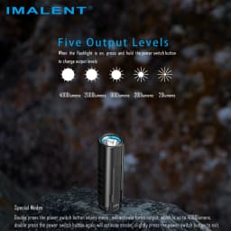 IMALENT LD70 EDC Powerful Flashlight Rechargeable Torch 4000 Lumens Cree XHP70.2 Led Handlight for Camping Hiking Self Defense