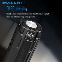 IMALENT LD70 EDC Powerful Flashlight Rechargeable Torch 4000 Lumens Cree XHP70.2 Led Handlight for Camping Hiking Self Defense
