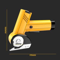 LED Cordless Electric Scissors Rotary Cutter Carton Carpet PC Fabric Leather