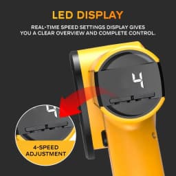 LED Cordless Electric Scissors Rotary Cutter Carton Carpet PC Fabric Leather