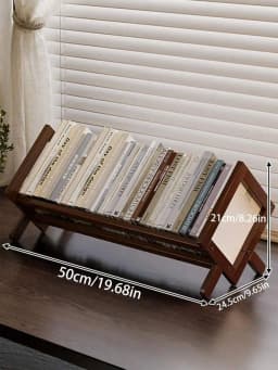 1 Creative, Cross-Category Minimalist Bookshelf: Home Student Desk, Storage Rack, Office Desk, Study Book Storage Rack; Home