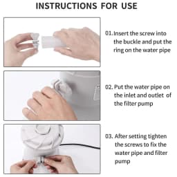 Electric Swimming Pool Filter Pump Water Cleaning Pump Above Ground 300 gal/hr