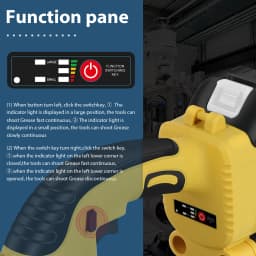 Cordless Electric High Pressure Grease Gun with 2 5.5Ah Battery For Makita 18V
