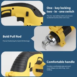 Cordless Electric High Pressure Grease Gun with 2 5.5Ah Battery For Makita 18V