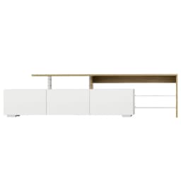 180cm Wooden White TV Cabinet Entertainment Unit Modern Storage Console for Living Room