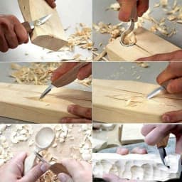 Woodcarving tools, complete woodworking operation set includes straight knives/curved knives/fine carving knives, safety cut-resistant gloves and a full set of sanding consumables, suitable for woodworking enthusiasts and handicraft classes
