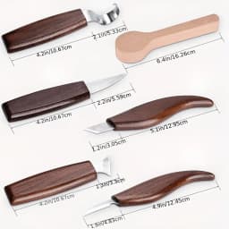 Woodcarving tools, complete woodworking operation set includes straight knives/curved knives/fine carving knives, safety cut-resistant gloves and a full set of sanding consumables, suitable for woodworking enthusiasts and handicraft classes