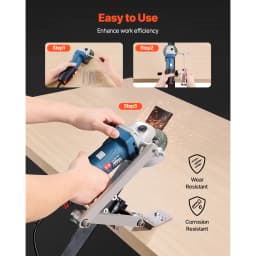 VEVOR Lawn Mower Blade Sharpener Balancer 15° - 45° Adjustable Lawnmower Blade Sharpening Tool Compatible with Angle Grinders
