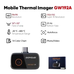 GW192A GW340 Infrared Thermal Imager Inspection Repair Thermographic Camera New Thermal Imaging Camera for Android iPhone