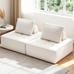 2 Floor Sofa Lounge Chair with Pillow Foldable Lazy Floor Seat for Living Room Bedroom Reading Relaxation Seat Cushion Comfortable Home Furniture