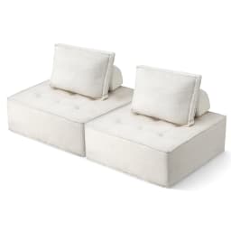 2 Floor Sofa Lounge Chair with Pillow Foldable Lazy Floor Seat for Living Room Bedroom Reading Relaxation Seat Cushion Comfortable Home Furniture