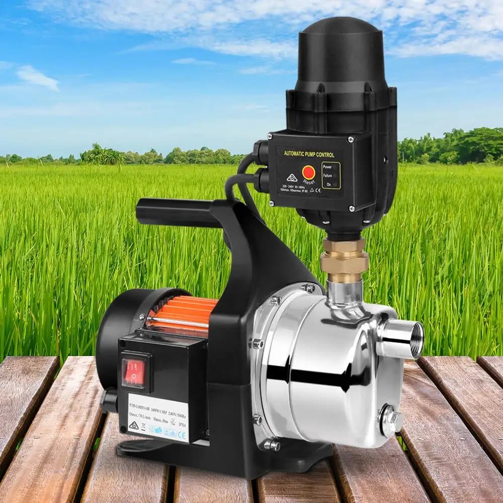 1500W High Pressure Garden Water Pump for Farm Irrigation Tank Rain Water Transfer Black