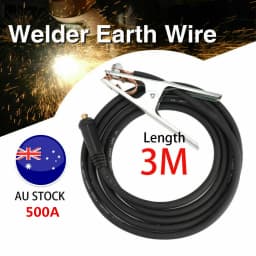 500A Groud Welding Earth Cable Clamp Clip for MIG TIG ARC Welder 3M/ Cable 1V2R4