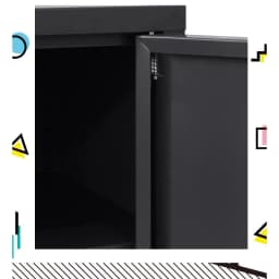 Industrial Metal Buffet Sideboard Storage Cabinet Charcoal Matt Finish with Shelves for Dining Room Kitchen Living Room