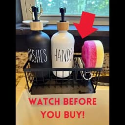 Dish Sponge Rack - Punch-Free Wall-Mounted, Long Brush Holder, Countertop Sink Rag Drain Storage Rack