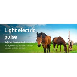 3KM Solar Powered 0.1J Electric Fence Energizer Charger for Farm Livestock Security