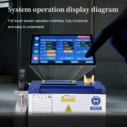 4-in-1 Laser Welding Machine, Raycus Laser, Ausen System, HW980 torch head, paired with a single wire feeder.
