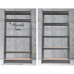 1.5M Heavy Duty Garage Shelving Warehouse Storage Rack Steel Pallet Racking Charcoal Shelf